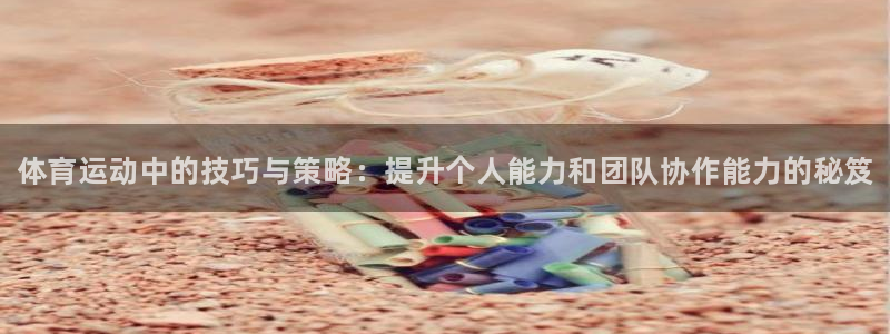 J9官网下载招商电话地址：体育运动中的技巧与策略：提升个人能